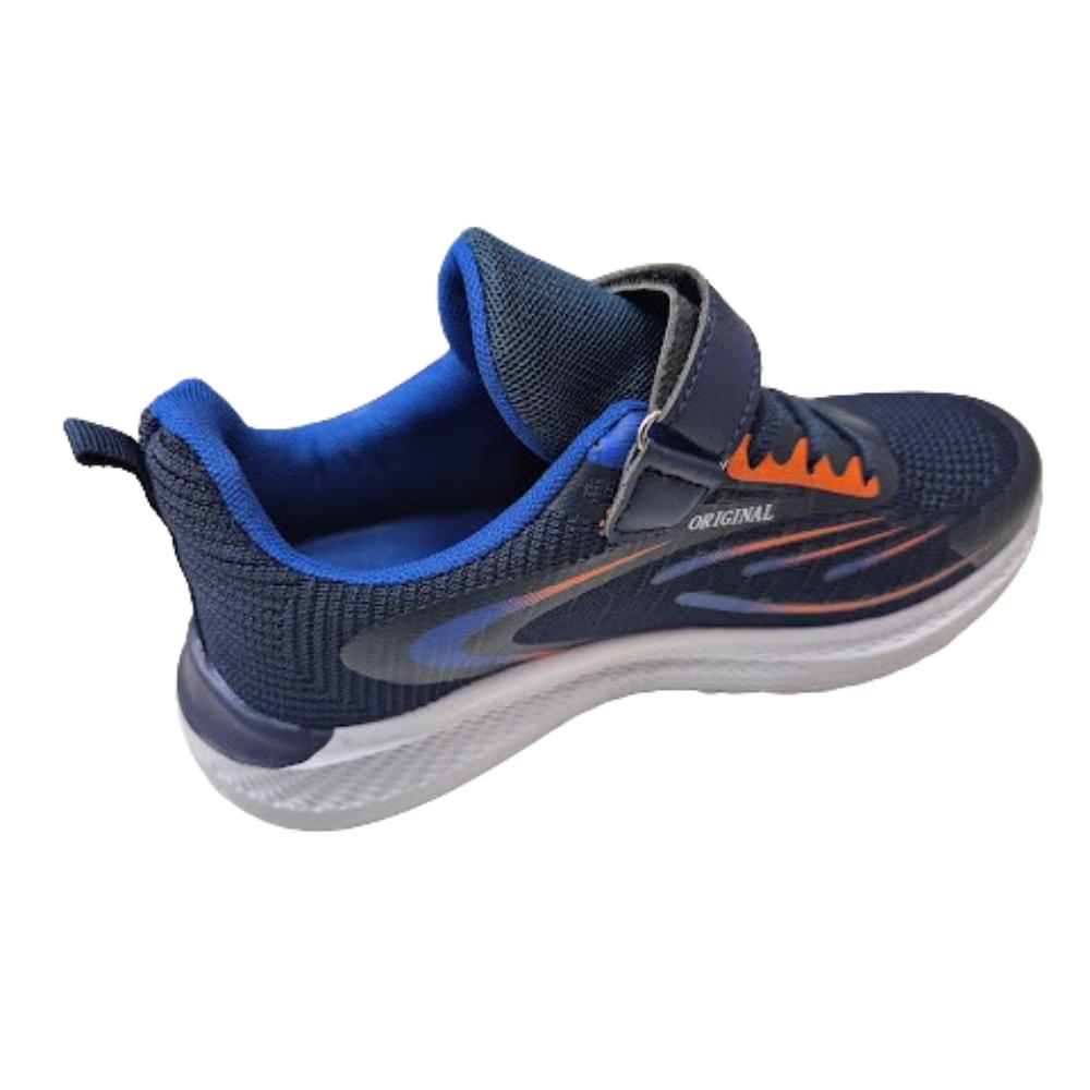 ZAPATILLA DEPORTIVA NIÑO VELCRO AZUL - 2