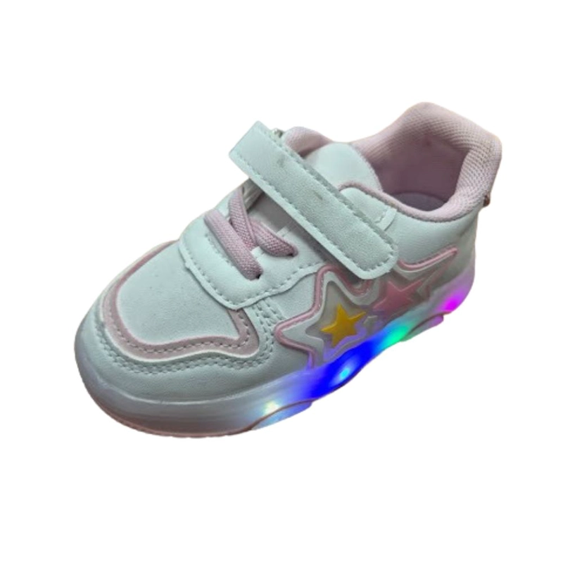 ZAPATILLA LUCES NIÑA ROSADO - 1