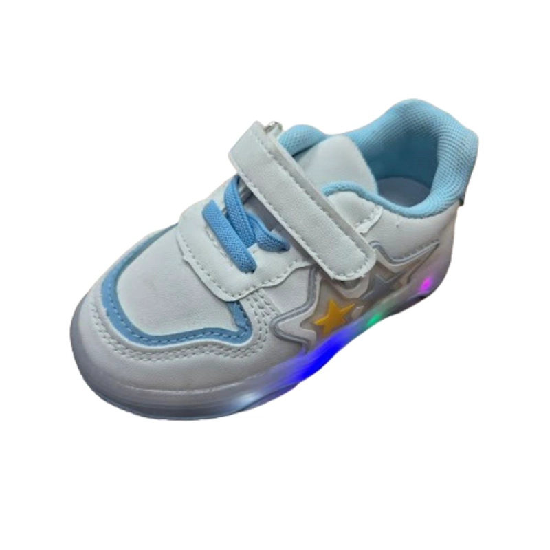 ZAPATILLA LUCES NIÑO CELESTE - 1