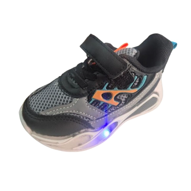 ZAPATILLA URBANA NIÑO AZUL LUCES - 1