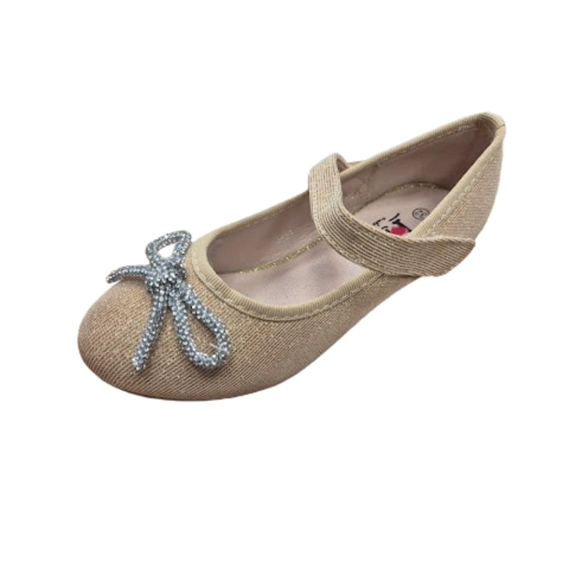 ZAPATO DE VESTIR NIÑA DORADO - 1