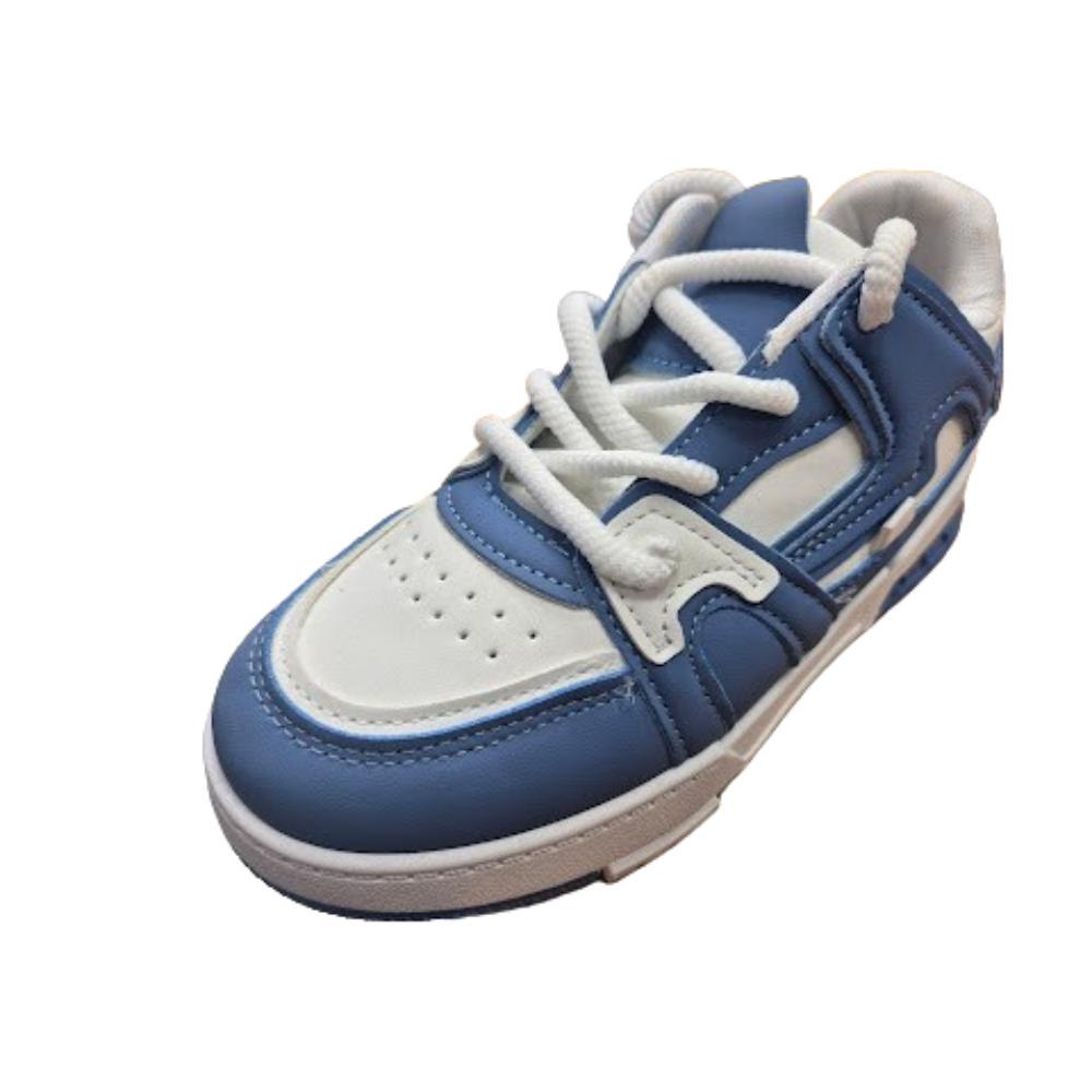 ZAPATILLA URBANA CON CAÑA NIÑO AZUL - 1