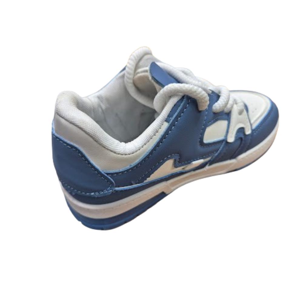 ZAPATILLA URBANA CON CAÑA NIÑO AZUL - 2
