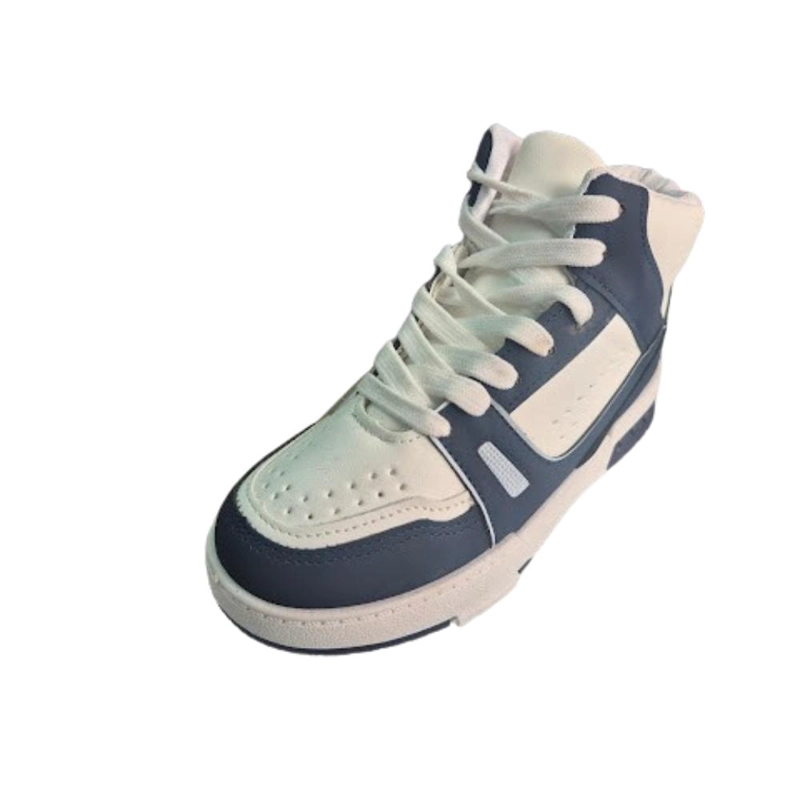 ZAPATILLA URBANA CON CAÑA NIÑO AZUL - 1