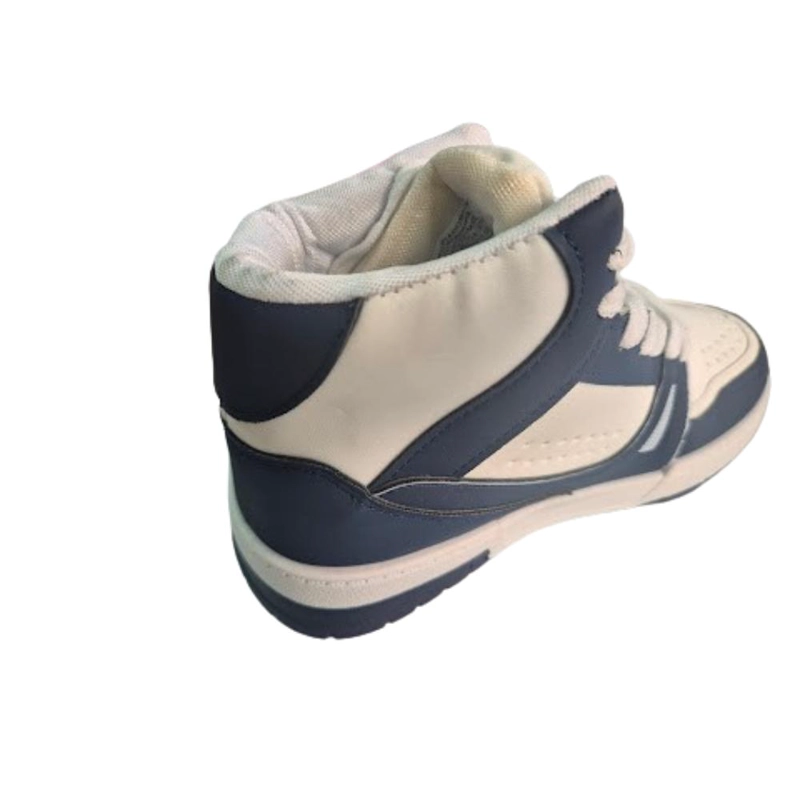 ZAPATILLA URBANA CON CAÑA NIÑO AZUL - 2