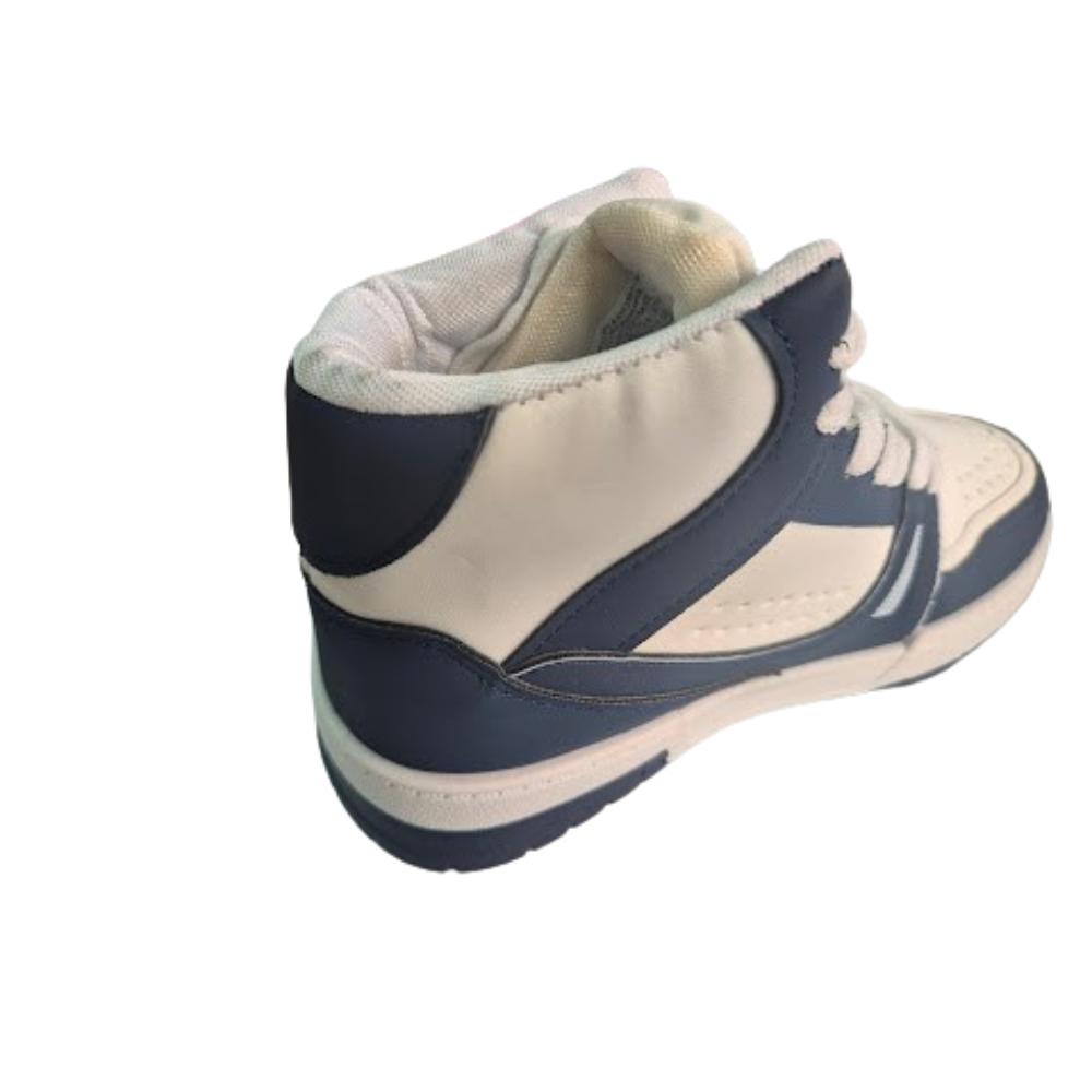 ZAPATILLA URBANA CON CAÑA NIÑO AZUL - 2