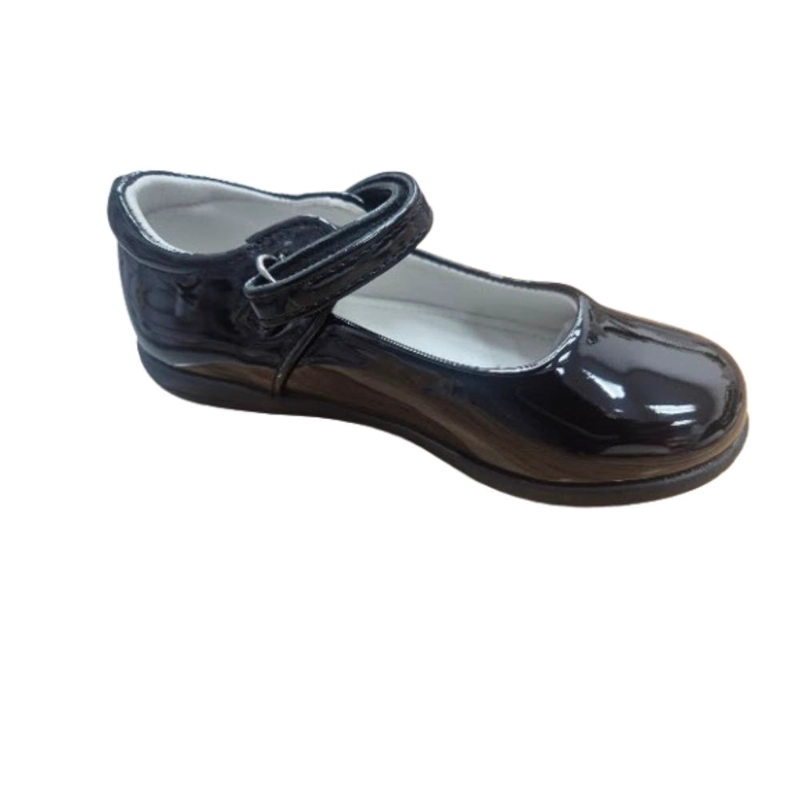 ZAPATO NIÑA CHAROL NEGRO FORMAL CUECA - 2