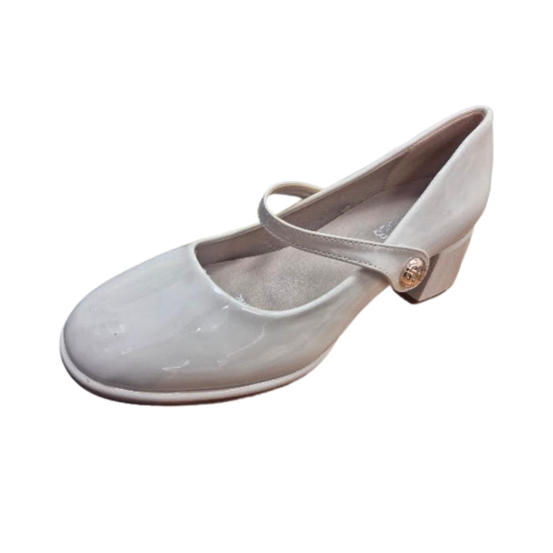 ZAPATO DE FIESTA MUJER BEIGE CHAROL - 1
