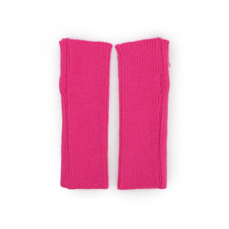 GUANTES MITONES LARGOS DE LANA - 1