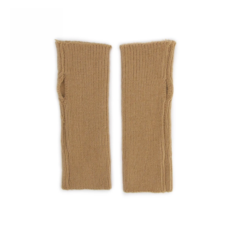GUANTES MITONES LARGOS DE LANA - 1