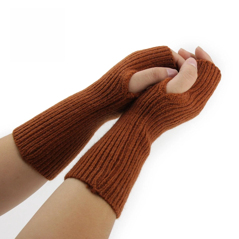 GUANTES MITONES LARGOS DE LANA - 2