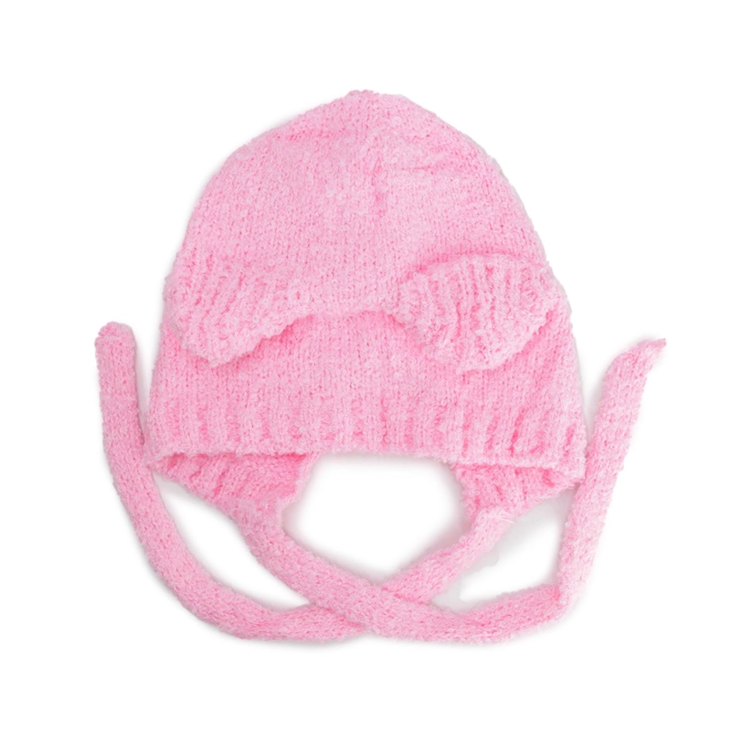 GORRO INVIERNO PELUDO CON OREJAS TIPO OSO ABRIGADO SUAVE - 2
