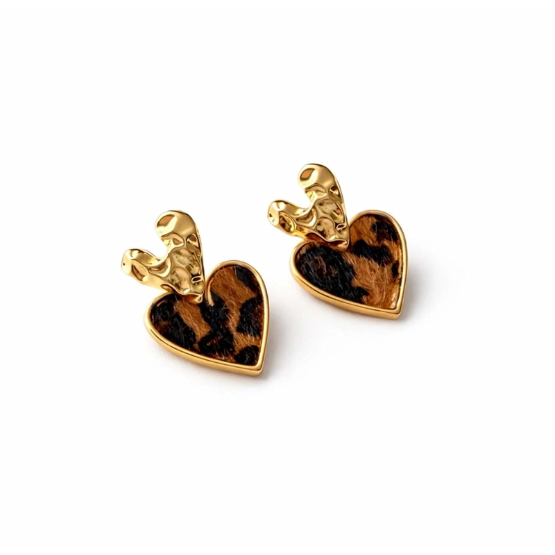 AROS CORAZON PRIN ZARCILLOS ARETES DE ACERO INOXIDABLE MUJER - 3