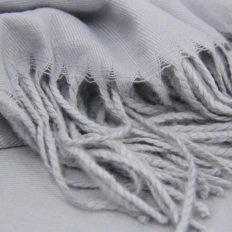 BUFANDA TIPO CASHMERE PELUDA MUJER CON FLECOS 230 G - 3