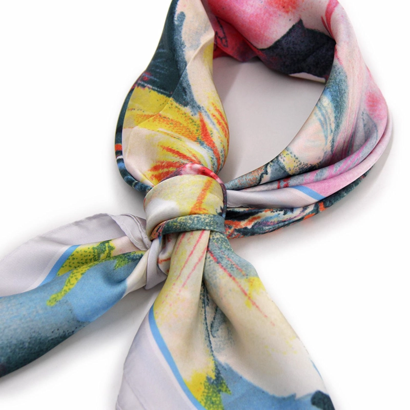 PAÑUELO TIPO SEDA 70X70 CM ESTAMPADO DISEÑO - 2