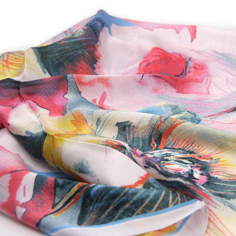 PAÑUELO TIPO SEDA 70X70 CM ESTAMPADO DISEÑO - 4