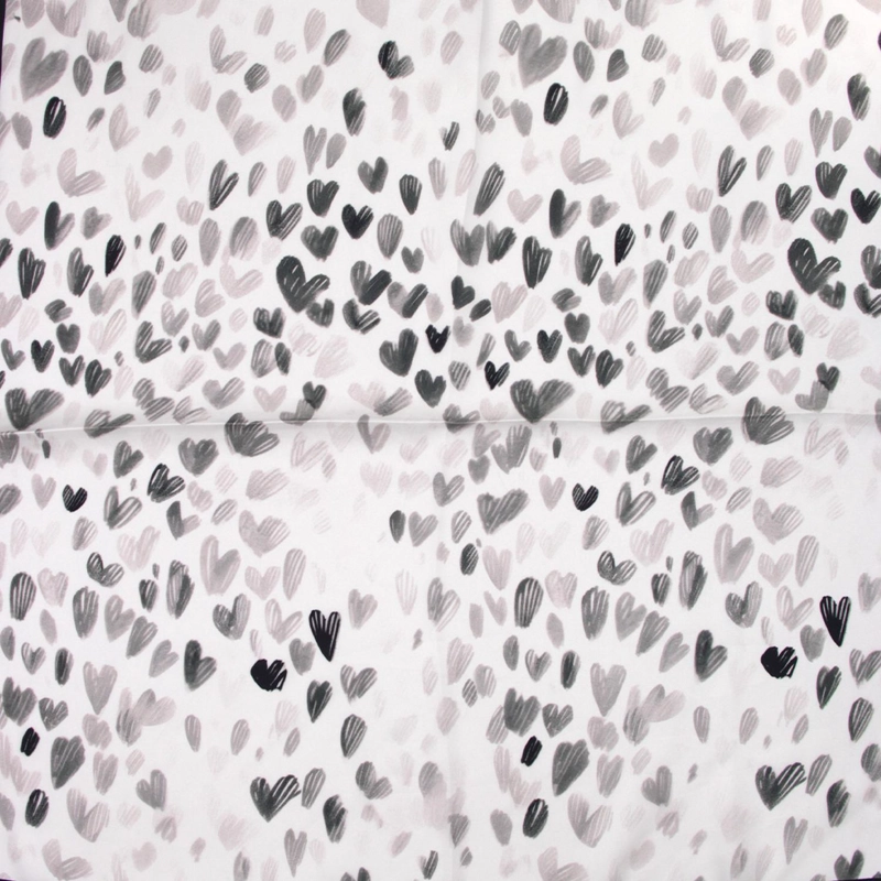 PAÑUELO DE MUJER TIPO SEDA 70X70 CM DISEÑO CORAZONES - 2