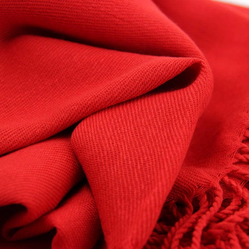 BUFANDA TIPO CASHMERE MUJER UNISEX EXTRA GRANDE CON FLECOS 200 G - 3