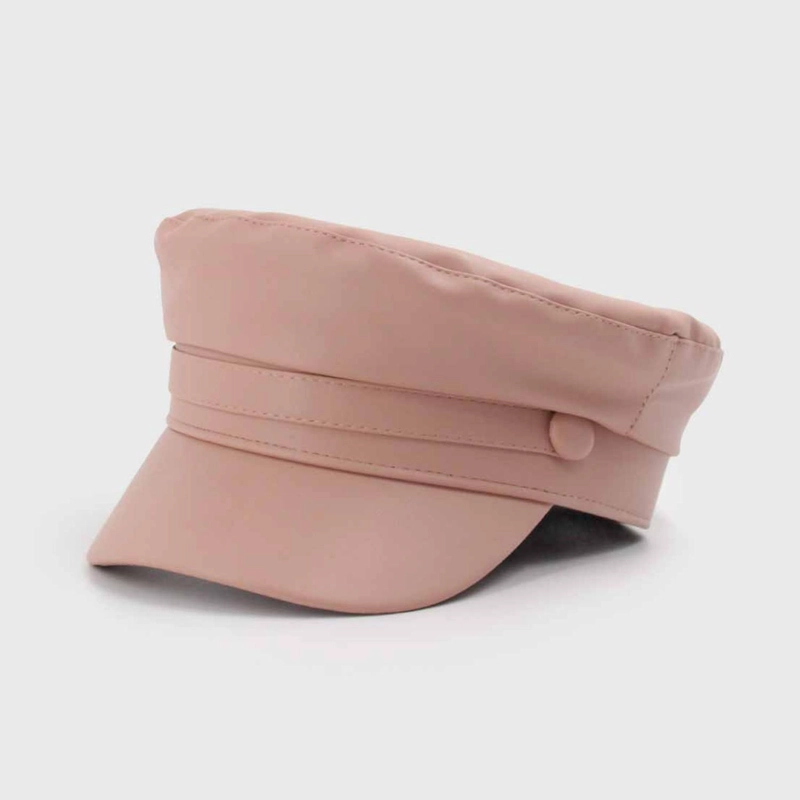 BOINA MILITAR ECOCUERO AJUSTABLE 58 CM UNISEX MODA - 1