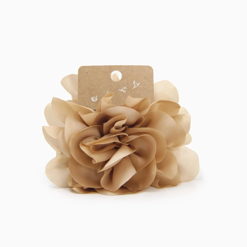 TRABA PARA EL PELO FLOR TIPO SEDA LISA 9 CM ACCESORIO - 1