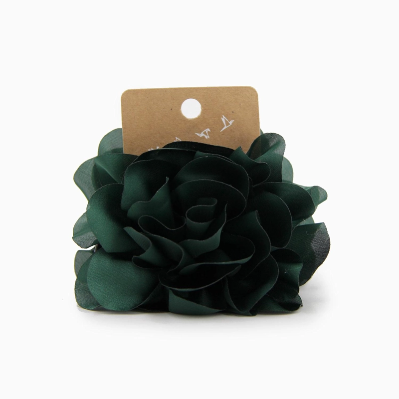 TRABA PARA EL PELO FLOR TIPO SEDA LISA 9 CM ACCESORIO - 1