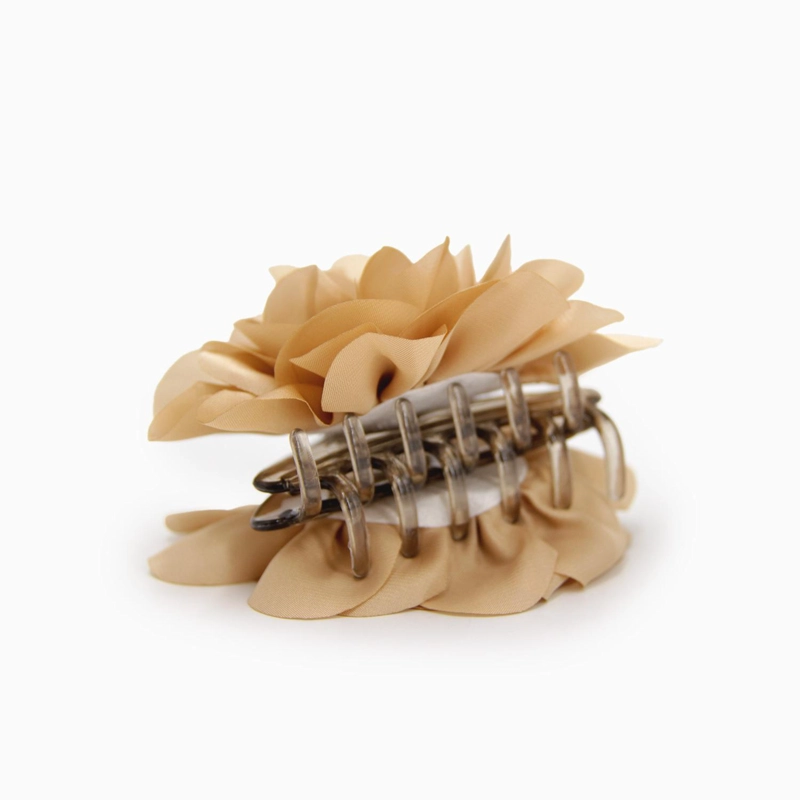 TRABA PARA EL PELO FLOR TIPO SEDA LISA 9 CM ACCESORIO - 2