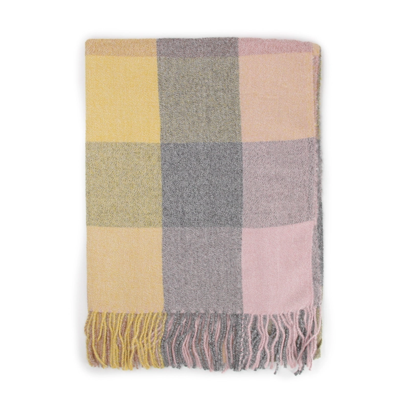 BUFANDA CASHMERE A CUADROS 230GR - 1