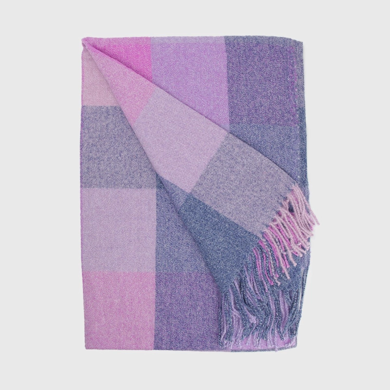 BUFANDA CASHMERE A CUADROS 230GR - 1