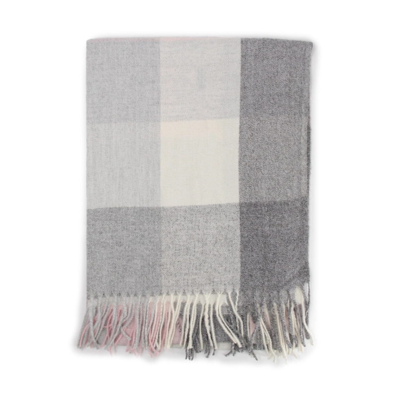 BUFANDA CASHMERE A CUADROS 230GR - 1