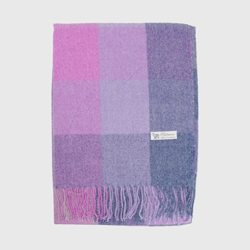 BUFANDA CASHMERE A CUADROS 230GR - 2
