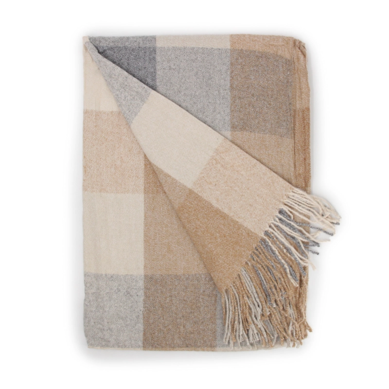 BUFANDA CASHMERE A CUADROS 230GR - 2