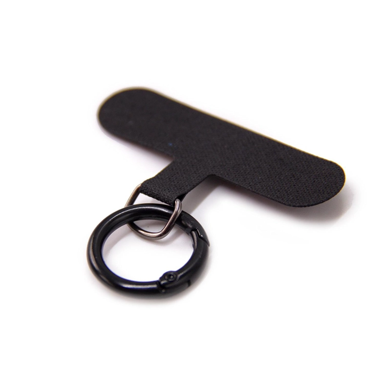 PACK 10 GANCHOS ADAPTADORES NEGRO PARA CORREA STRAP DE CELULAR - 2