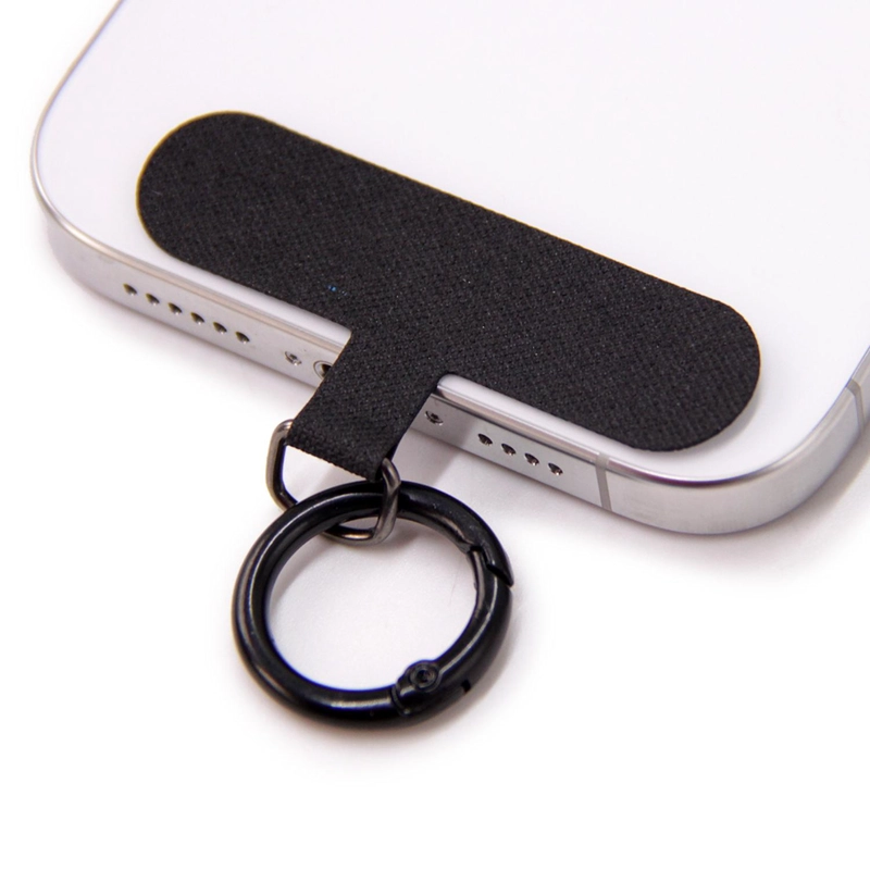 PACK 10 GANCHOS ADAPTADORES NEGRO PARA CORREA STRAP DE CELULAR - 4