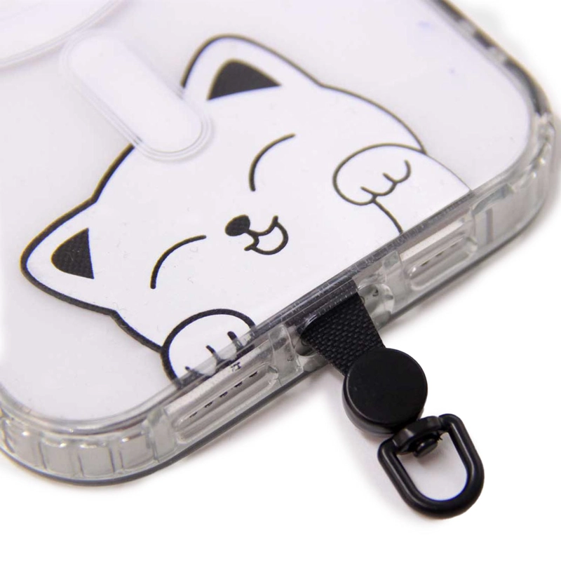 PACK 10 GANCHO ADAPTADORES PARA CORREA STRAP CELULAR ANIMALES CUTE - 7