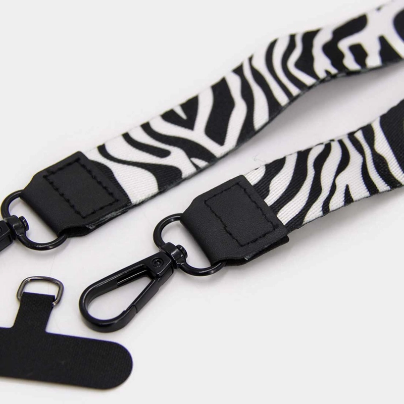 STRAP LANYARD PARA CELULAR- LLAVES - CREDENCIALES PRINT DE CEBRA TAMAÑO TALLA UNICA - 4