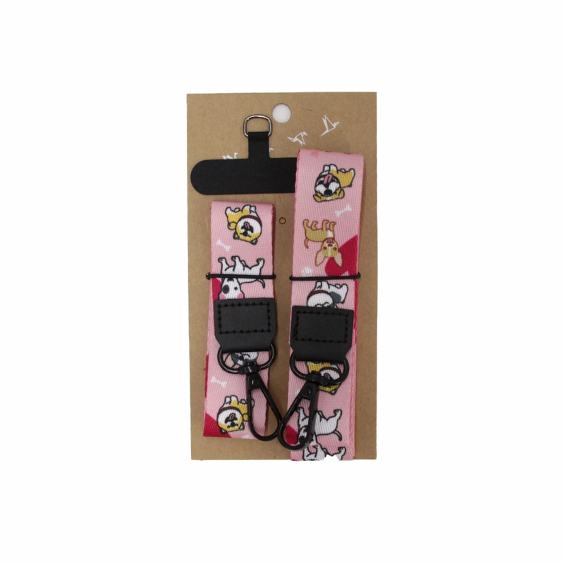 STRAP LANYARD PARA CELULAR- LLAVES - CREDENCIALES PRINT PERRITOS TAMAÑO TALLA UNICA - 2