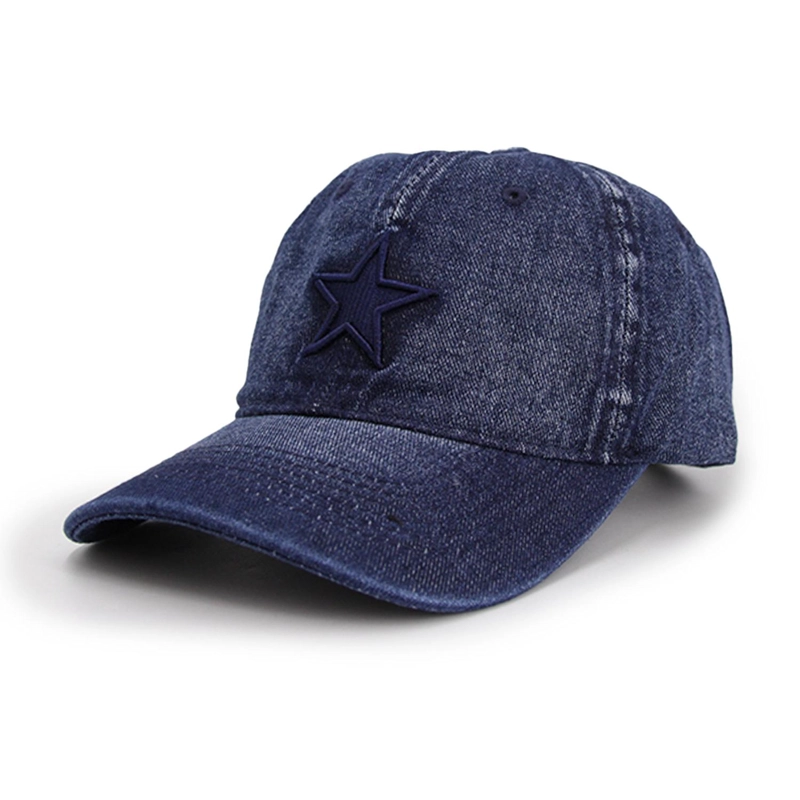 GORRA JOCKEY DENIM CON ESTRELLA PARA ADULTOS - 1