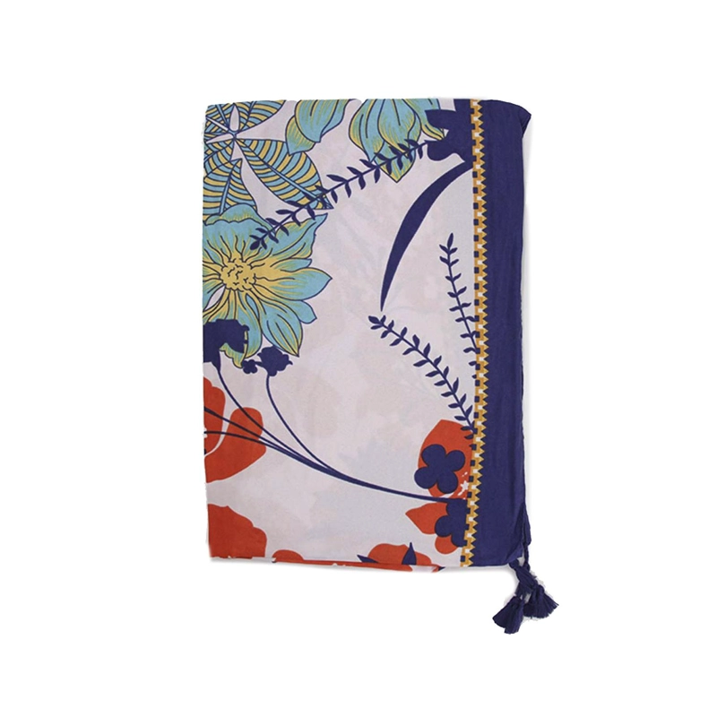 SALIDA DE PLAYA VERANO - PAREO PLAYERO FLORAL TROPICAL - 1