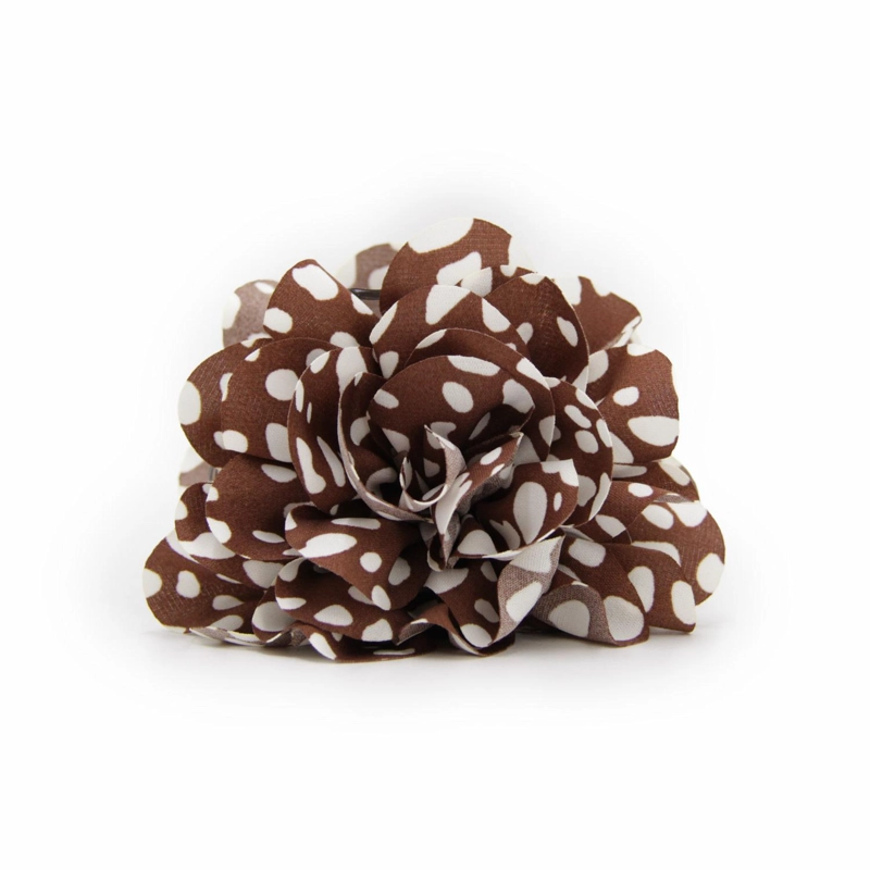 PINZA TRABA PARA EL CABELLO FLOR DE TELA LUNARES - 1