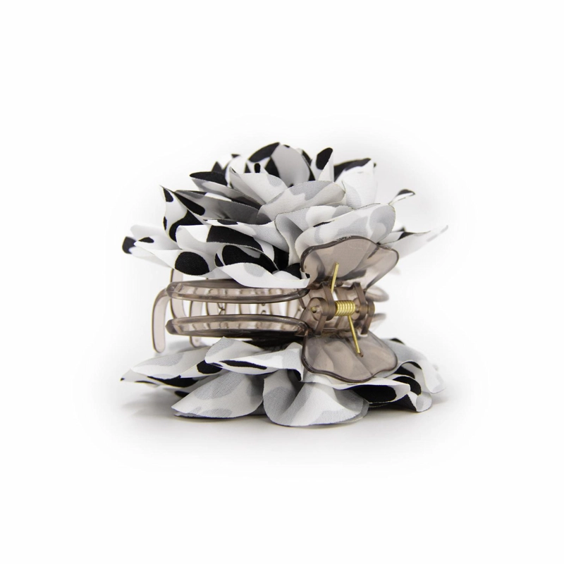 PINZA TRABA PARA EL CABELLO FLOR DE TELA MANCHAS - 2