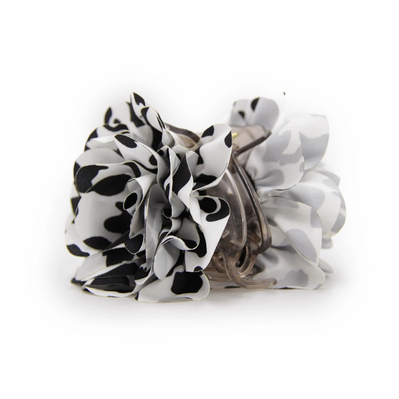 PINZA TRABA PARA EL CABELLO FLOR DE TELA MANCHAS - 3