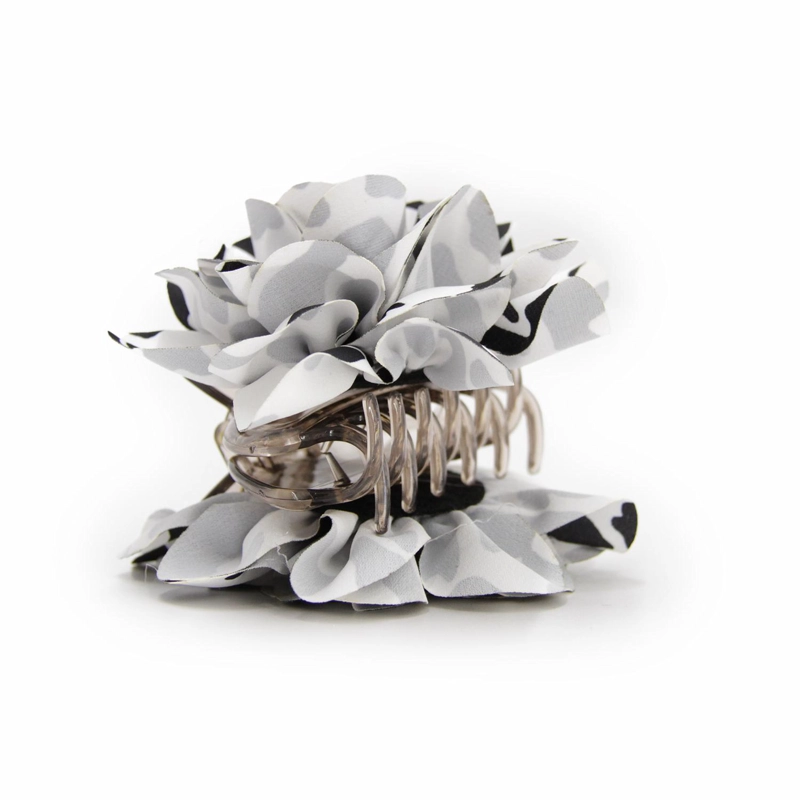 PINZA TRABA PARA EL CABELLO FLOR DE TELA MANCHAS - 4