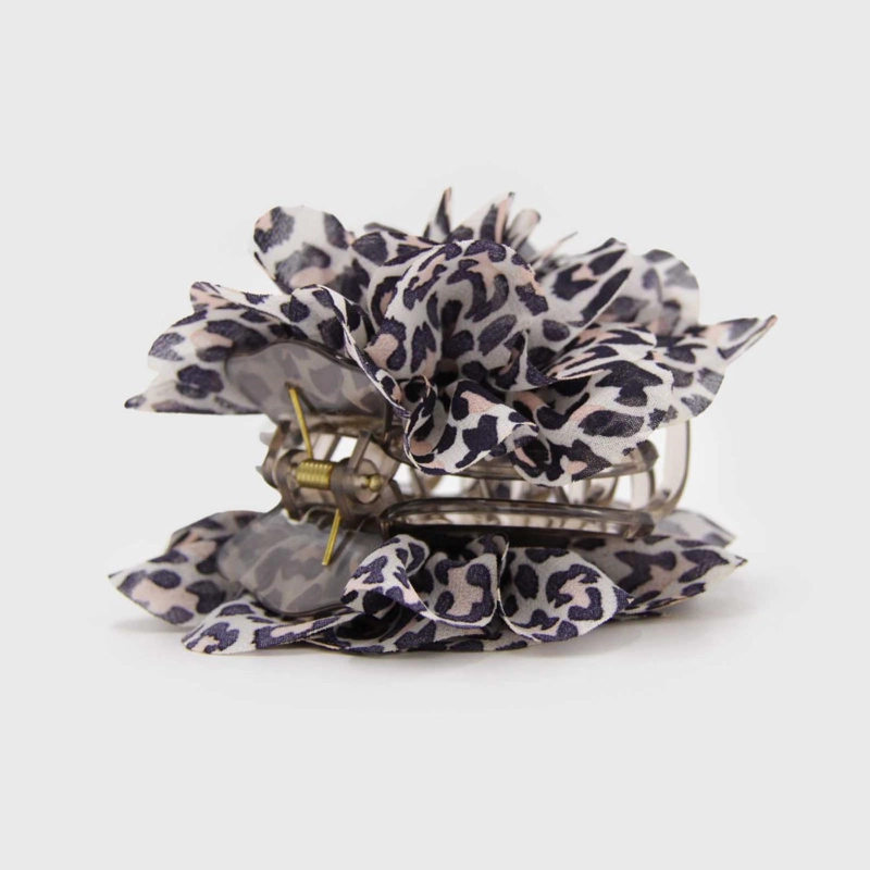 PINZA TRABA PARA EL CABELLO FLOR TELA ANIMAL PRINT - 3