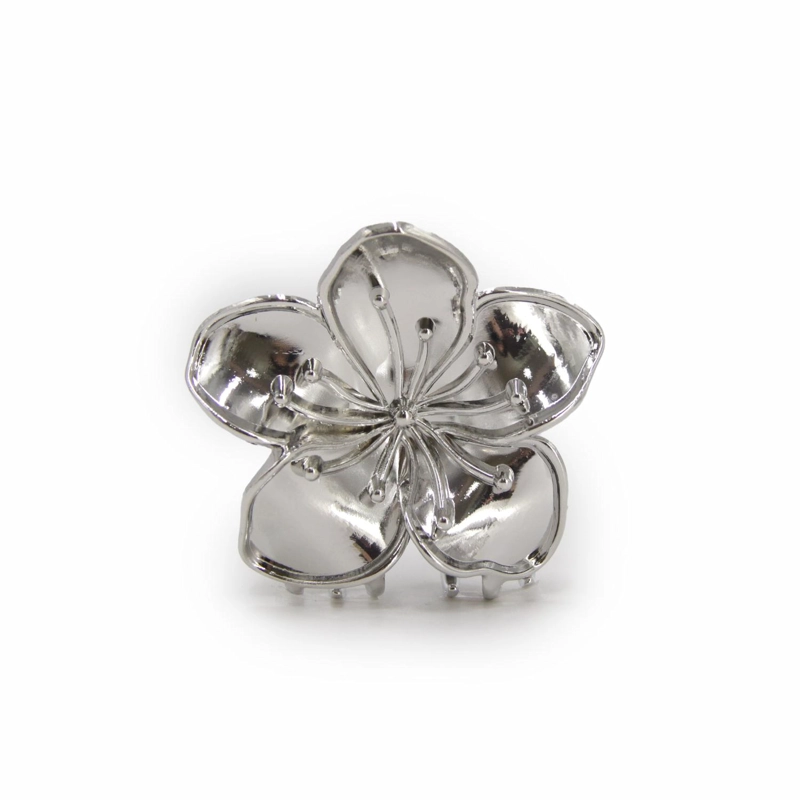 PINZA TRABA PARA CABELLO FLOR HAWAIANA METALICA - 1
