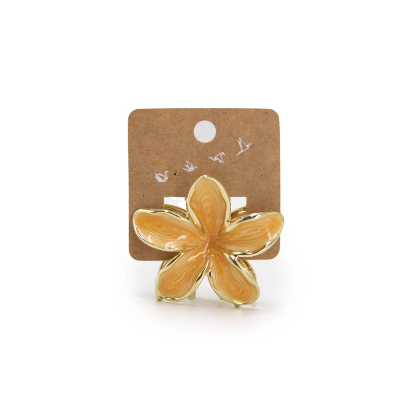 PINZA TRABA PARA CABELLO FLOR MINI HAWAIANA METALICA - 2