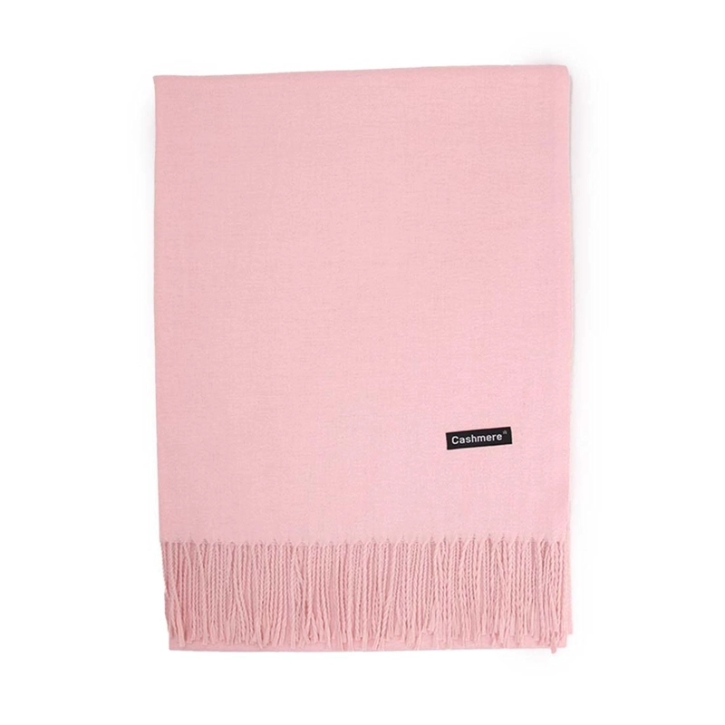 BUFANDA TIPO CASHMERE PELUDA MUJER CON FLECOS 220 G - 1
