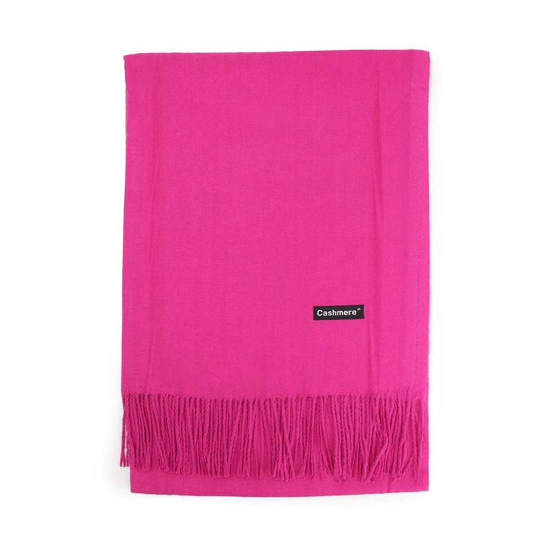 BUFANDA TIPO CASHMERE PELUDA MUJER CON FLECOS 220 G - 1