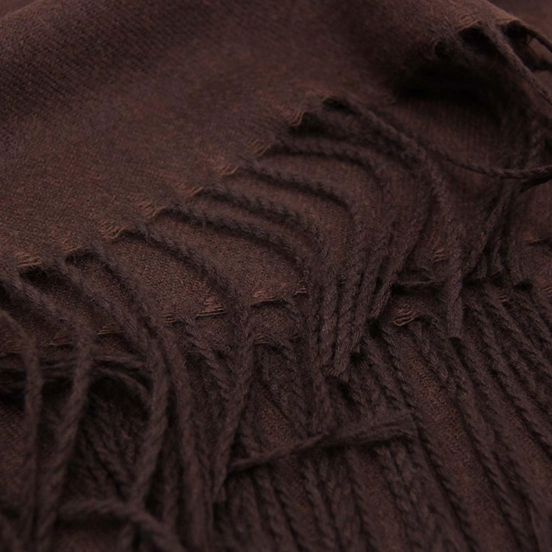 BUFANDA TIPO CASHMERE PELUDA MUJER CON FLECOS 220 G - 4