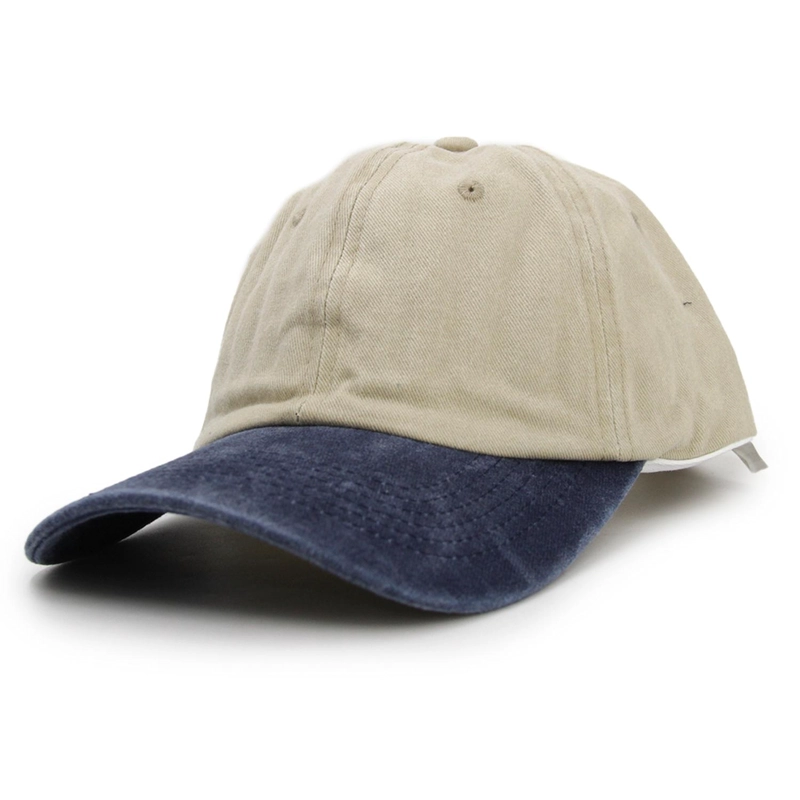 GORRA JOCKEY UNISEX ALGODON PRELAVADO BICOLOR - 1