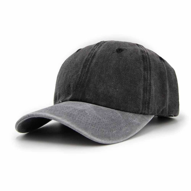 GORRA JOCKEY UNISEX ALGODON PRELAVADO BICOLOR - 1